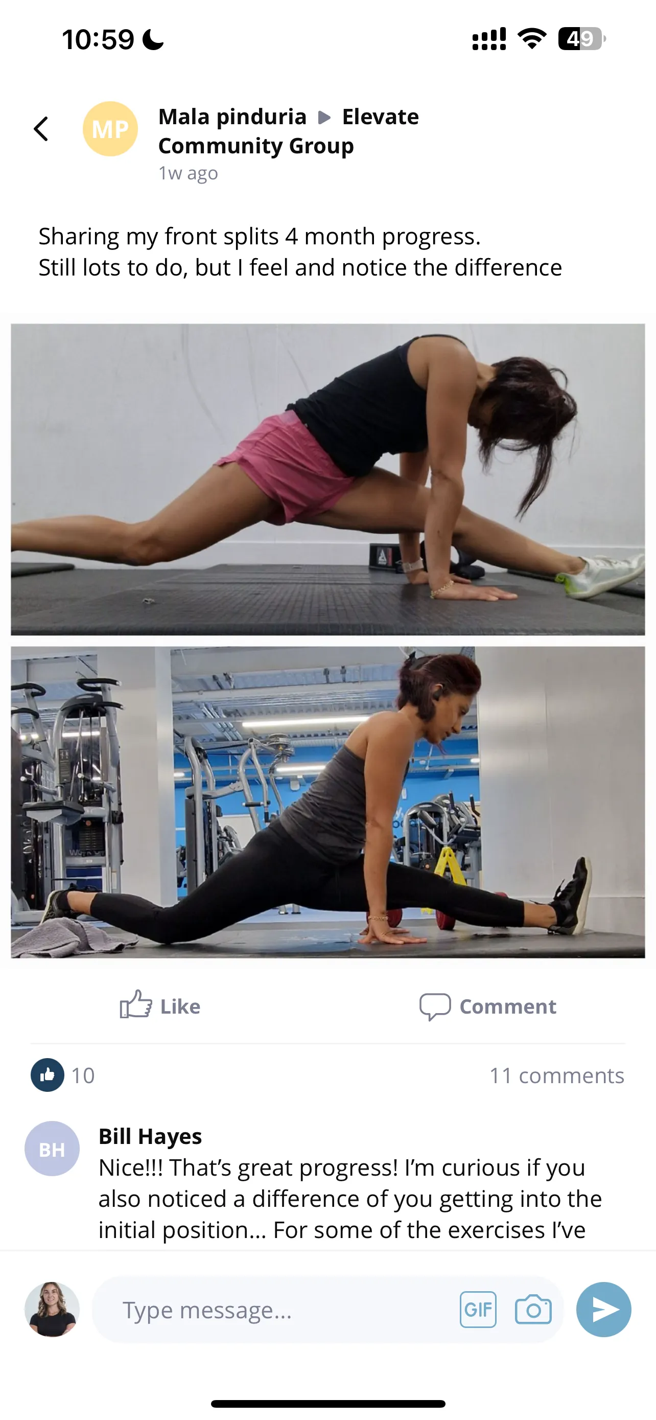 Community workout 1