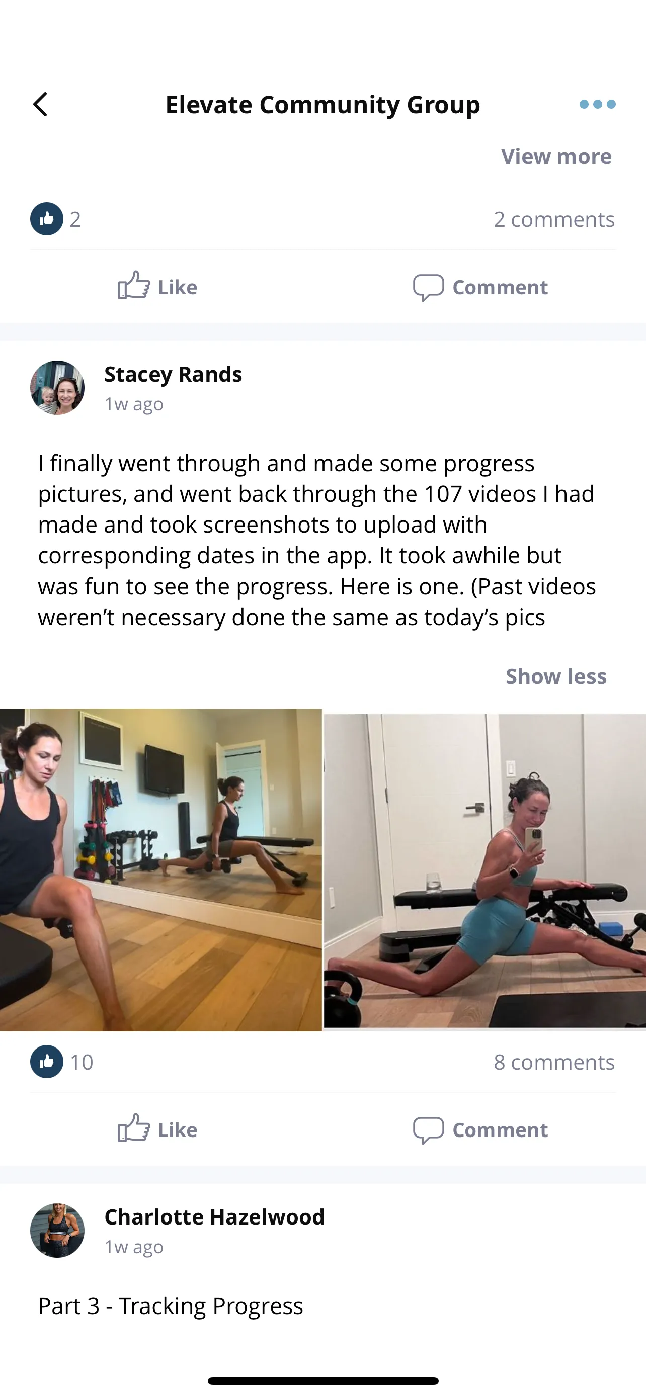 Community workout 5